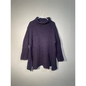 Annette Gortz Purple Merino Wool Blend Oversized Slouchy Sweater